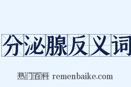 分泌腺反义词是什么意思的图片